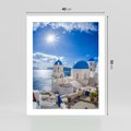 Plakat bez ramy 40x50 - Uroki Santorini we Włoszech - Santorini, Włochy