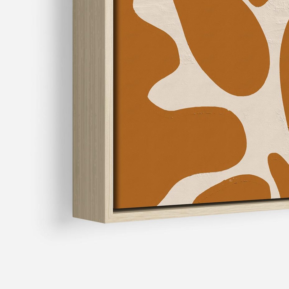 Obraz w ramie 80x80 - Wnętrza Akwarelowej Wyobraźni - abstrakcyjny obraz, plakat - rama drewno