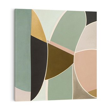 Obraz na płótnie 30x30 - Abstrakcyjne Pudry - abstrakcyjne kształty, plamy