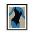 Plakat w ramie 40x50 - Zaklęta Kompozycja - abstrakcyjny plakat, nowoczesna sztuka - rama czarna