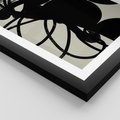 Plakat w ramie 40x50 - Modernistyczne Refleksje - abstrakcja, mroczny klimat - rama czarna