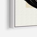 Obraz w ramie 70x100 - Harmonia liści - minimalistyczny obraz, szkic - rama biała