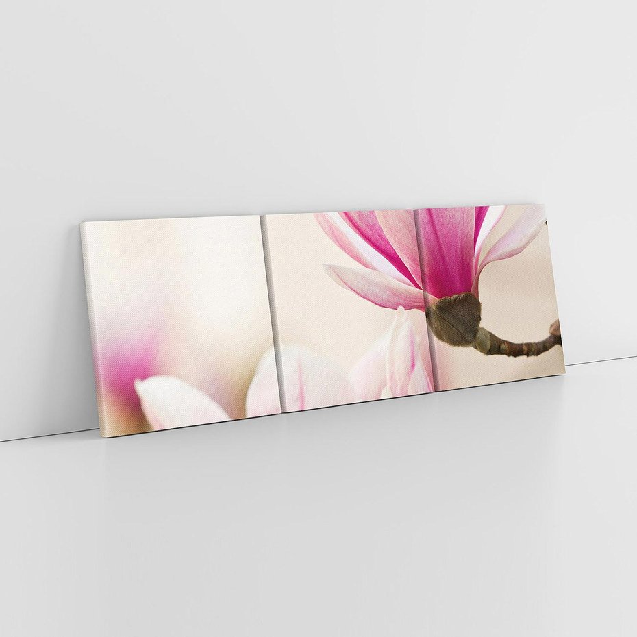 Obraz na płótnie 150x50 - Urok Magnolii - magnolie, kwiaty