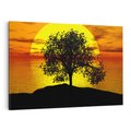 Obraz na płótnie 100x70 - Drzewo - Zachód słońca - drzewo, zachód słońca