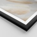 Plakat w ramie 30x40 - Czysty Minimalizm - białe trawy, minimalizm - rama czarna