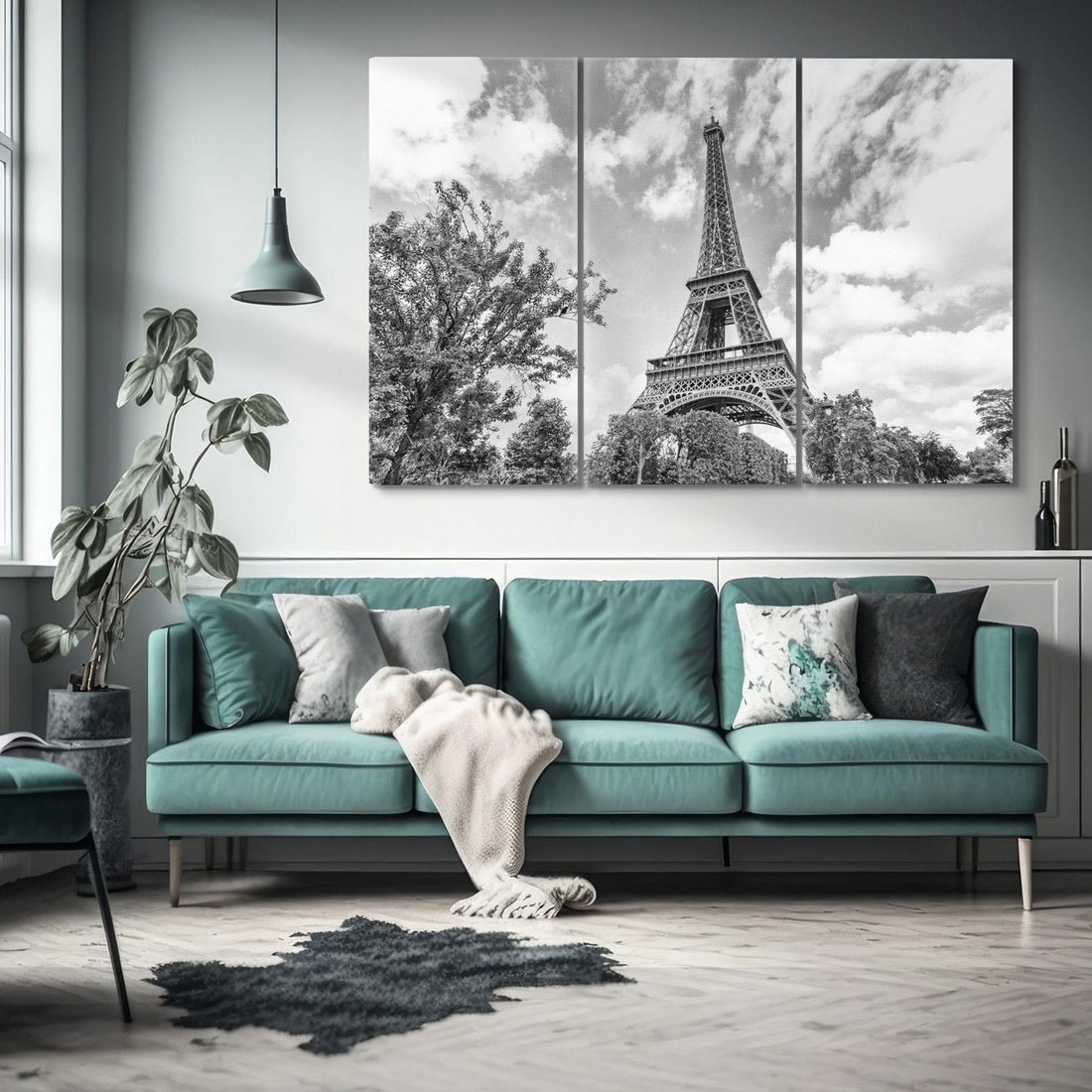 Obraz na płótnie 120x80 - Piękno architektury - Wieża, Eiffla