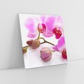 Obraz na płótnie 40x40 - Elegancka orchidea w pełnym rozkwicie - orchidea, kwiat