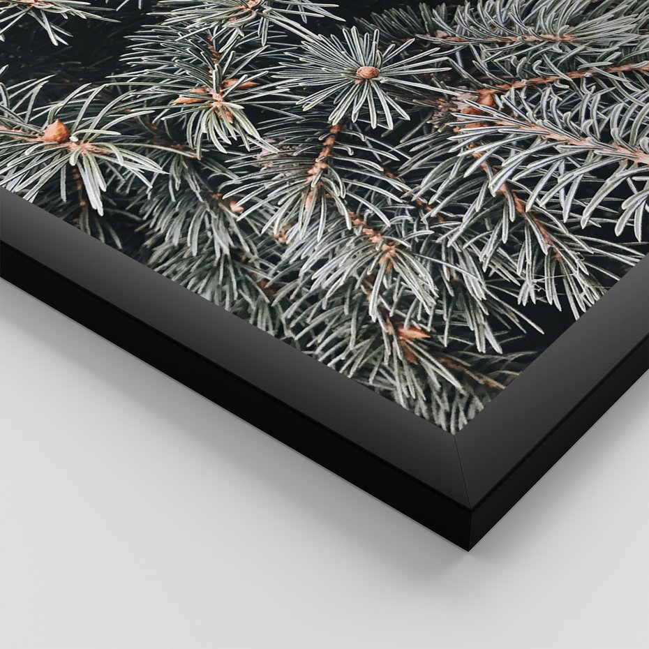 Zestaw obrazy w ramie 40x50 galeria - Kawa, zima, koc - rama czarna