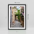 Plakat w ramie 50x70 - Ścieżka W Nieskończoność - uliczka, perspektywa - rama czarna