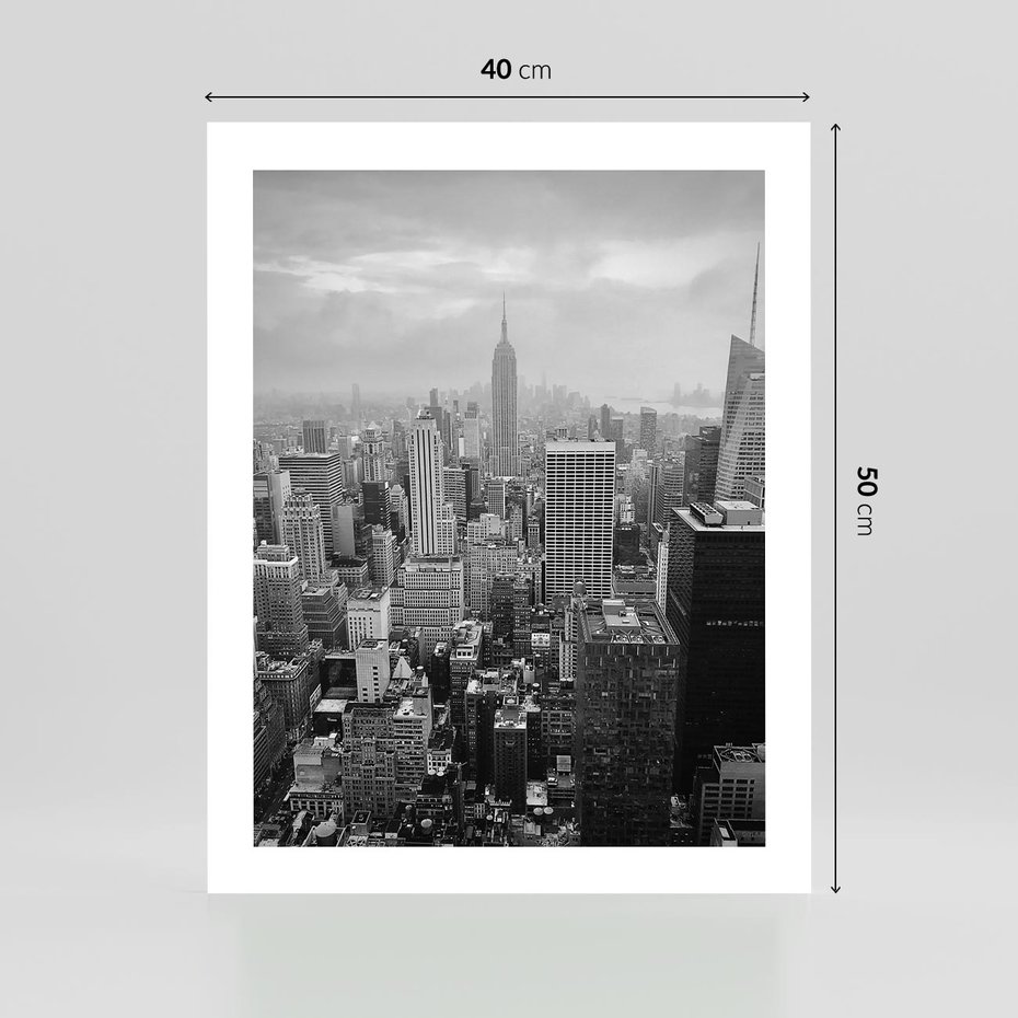 Plakat bez ramy 40x50 - Majestatyczne Wysokości - Nowy Jork, wieżowce