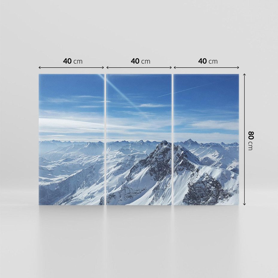 Obraz na płótnie 120x80 - Mroźne góry zima w pełnym rozkwicie - góry, zima