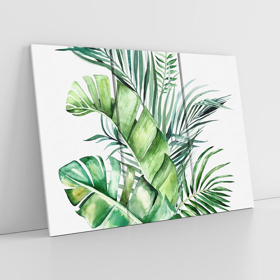 Obraz na płótnie 120x80 - Piękno Złotej Rośliny - złote, liście