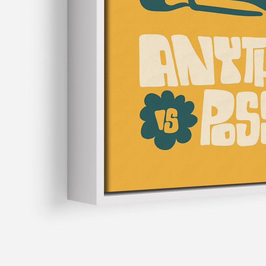 Obraz w ramie 80x120 - Impulsy Harmonii - kwiaty, nowoczesny plakat - rama biała