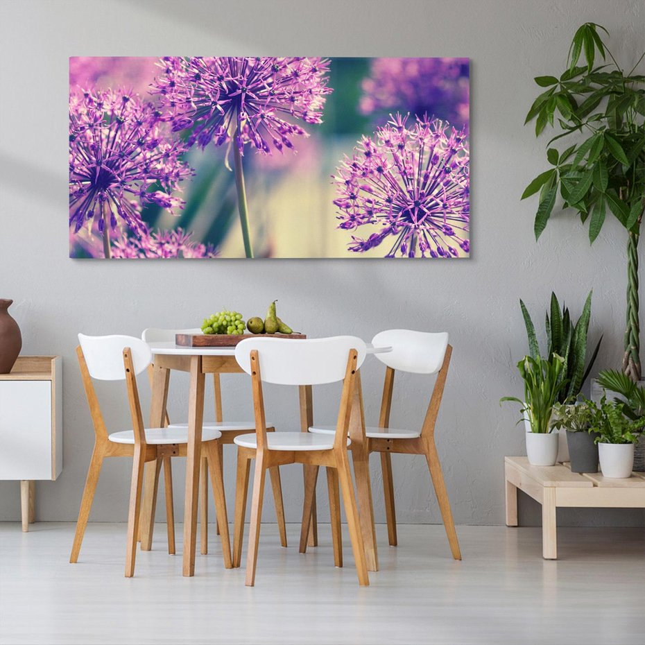 Obraz na płótnie 120x60 - Kwiatowa łąka w pełnym rozkwicie - kwiaty, łąka