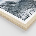 Plakat w ramie 30x40 - Góry Śnieżnej Krainy - góry, szczyty - rama drewno