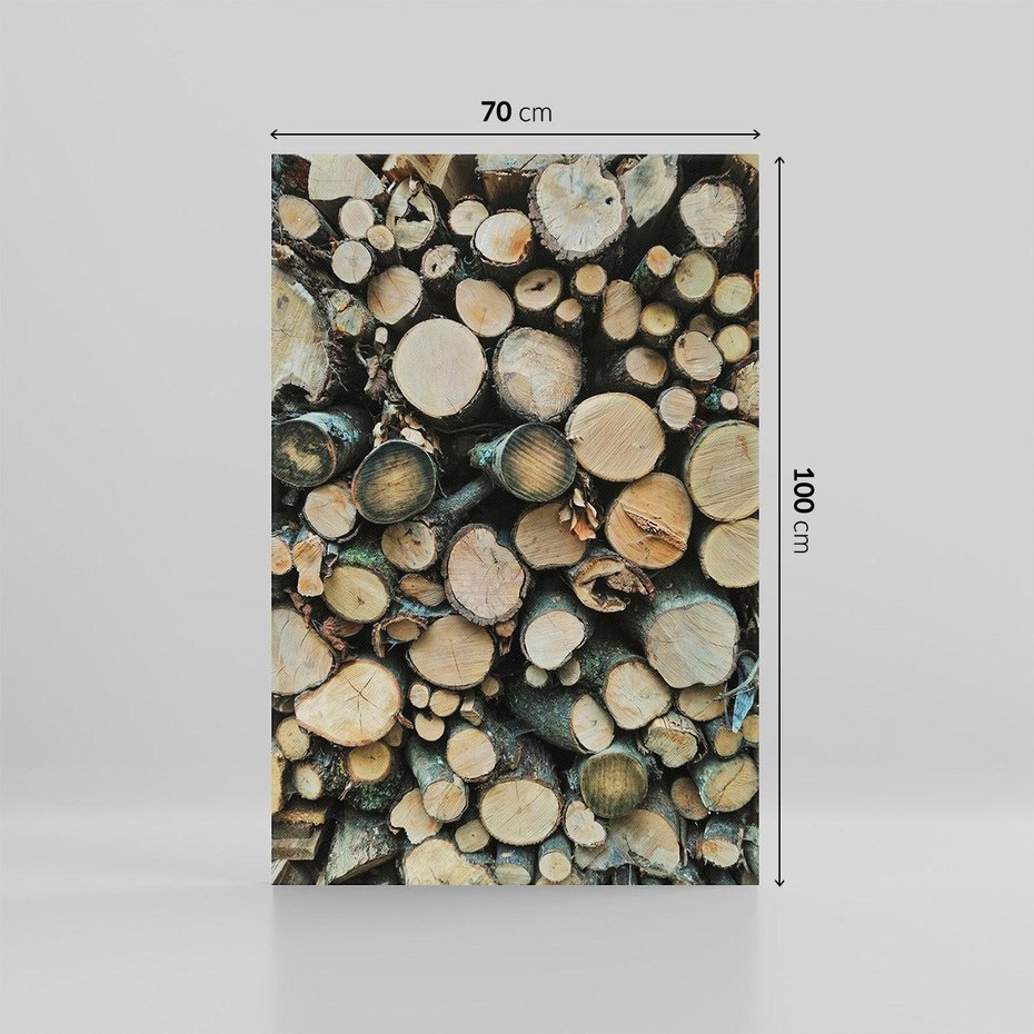 Obraz na płótnie 70x100 - Bliskość Natury - drewno, las