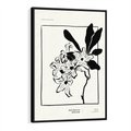 Obraz w ramie 70x100 - Kwiatowe przestrzenie - kwiat, grafika - rama czarna