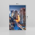 Obraz na płótnie 50x70 - Miasto nocą z wieżowcami w tle - miasto, nocą
