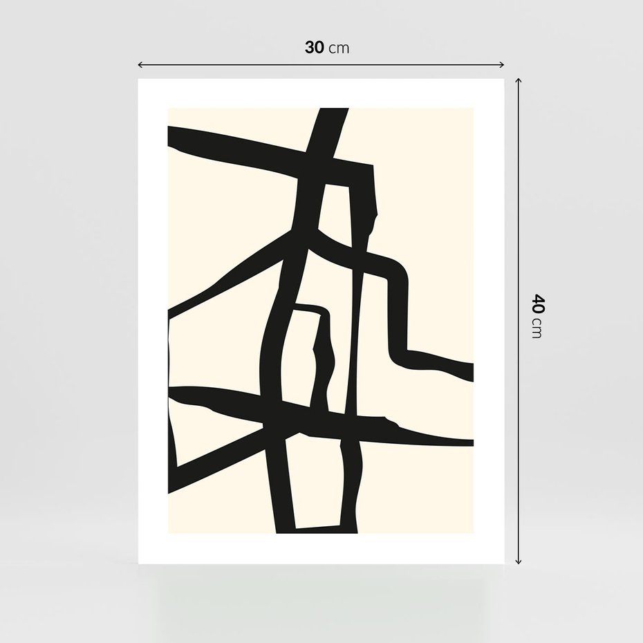 Plakat bez ramy 30x40 - Impresje Wymiaru - linie, abstrakcja