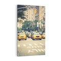 Obraz na płótnie 70x100 - Miasto Taksówek - taksówki, miasto