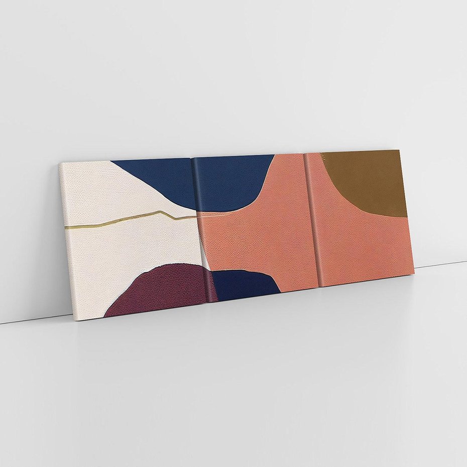 Obraz na płótnie 120x40 - Abstrakt Marsala - nieregularne plamy, kształty