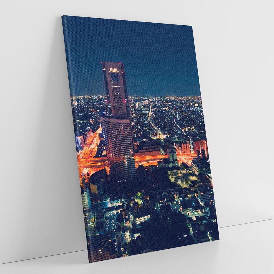 Obraz na płótnie 80x120 - światła i tradycja - Japonia, Tokio