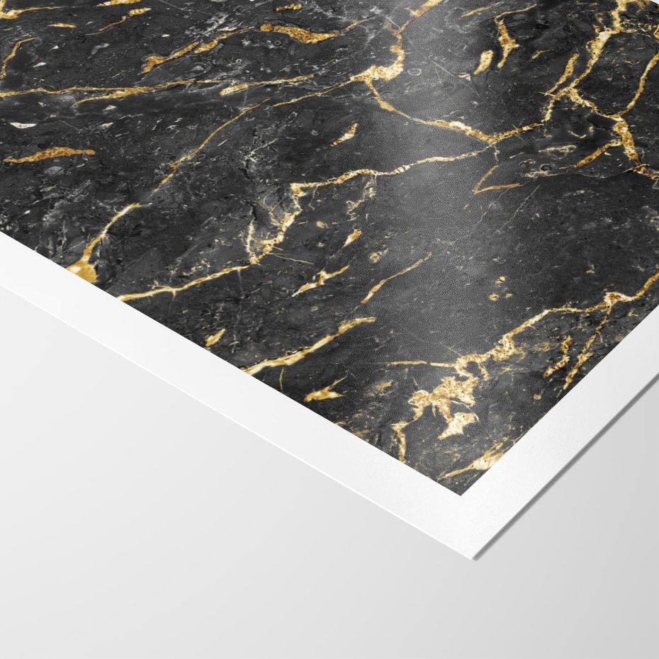 Plakat bez ramy 30x40 - Egzotyczny Blask - marmur, złoto