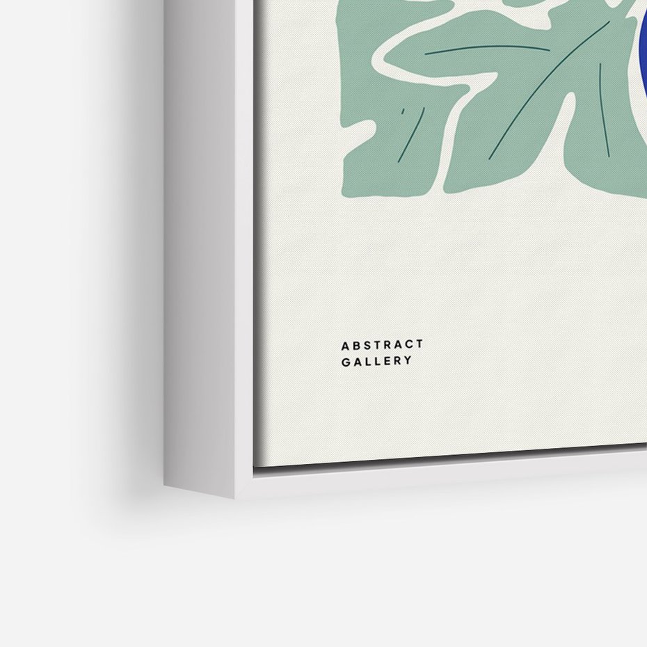 Obraz w ramie 50x70 - Symfonia Przestrzeni - figi, plakat - rama biała