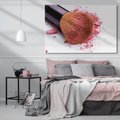 Obraz na płótnie 100x70 - Makijaż w kolorze pędzla - makijaż, pędzel