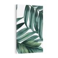Obraz na płótnie 80x120 - Ruchome liście czasu - liście palmy, tropikalne