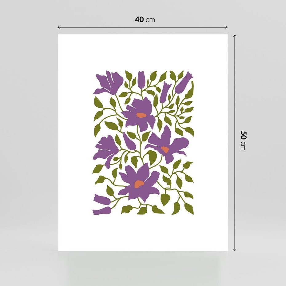 Plakat bez ramy 40x50 - Rozmyte Granice - kwiaty, kompozycja