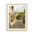 Plakat w ramie 50x70 - Włoskie Uliczki - włoska, uliczka - rama drewno