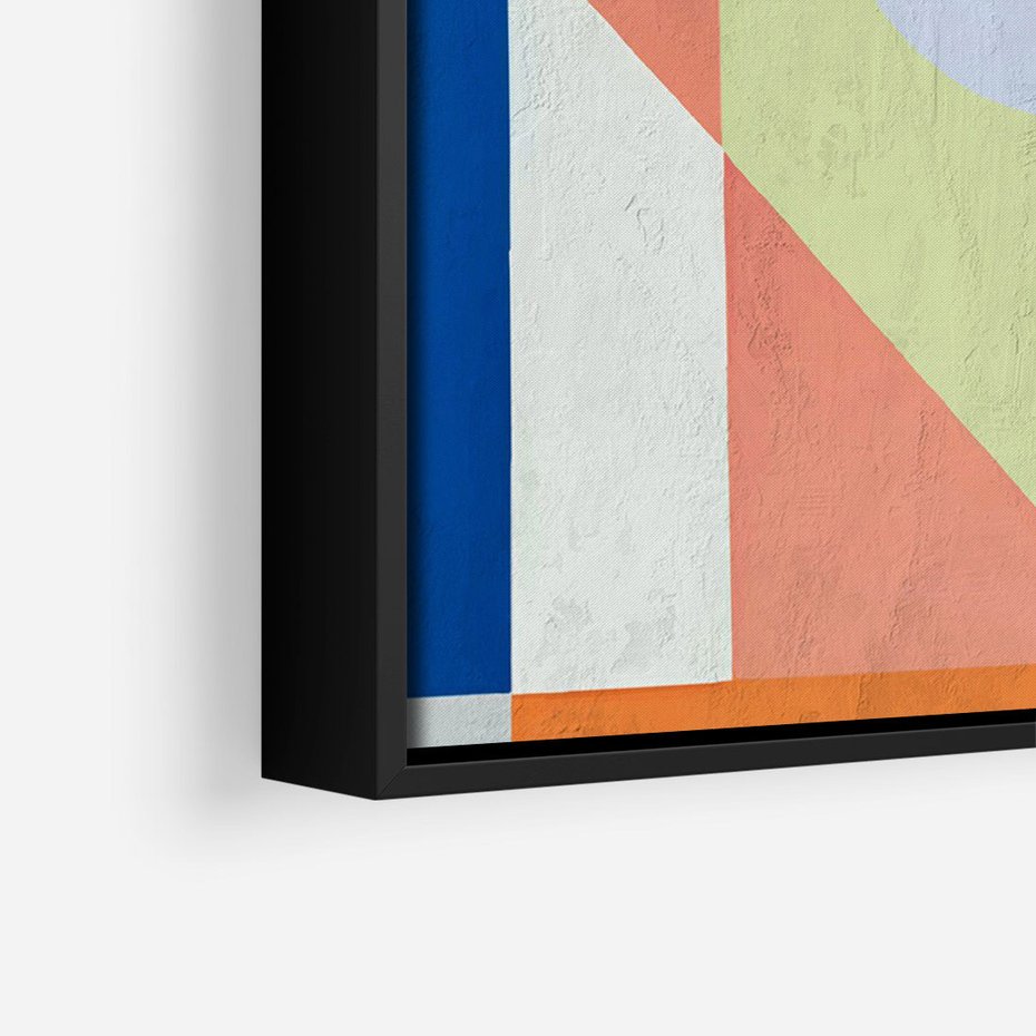 Obraz w ramie 50x70 - Księga Kolorowych Wizji - różne geometryczne formy, koła - rama czarna