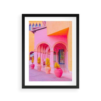 Plakat w ramie 50x70 - Marokańskie pastele - marokański, pastele - rama czarna