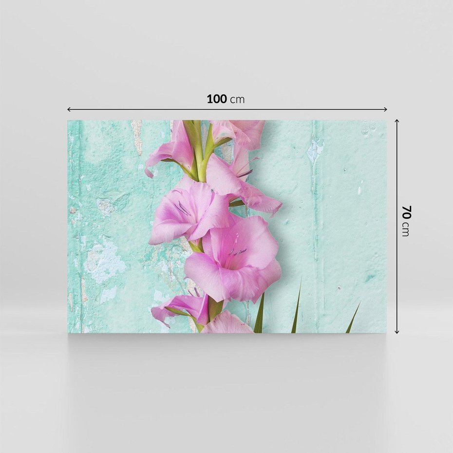 Obraz na płótnie 100x70 - Piękno w delikatności - kwiaty, różowe