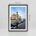 Plakat w ramie 50x70 - Kanały Wenecji - Wenecja, kanały - rama czarna