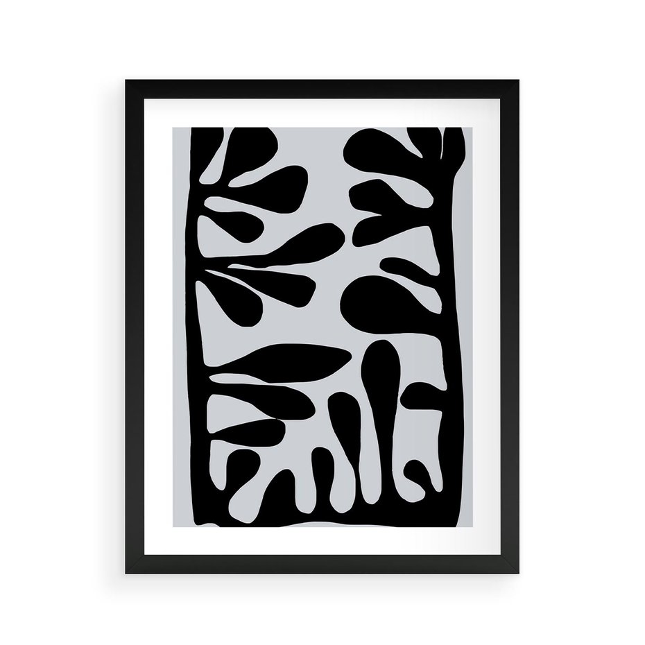 Plakat w ramie 40x50 - Taniec Kształtów - matisse, sztuka nowoczesna - rama czarna