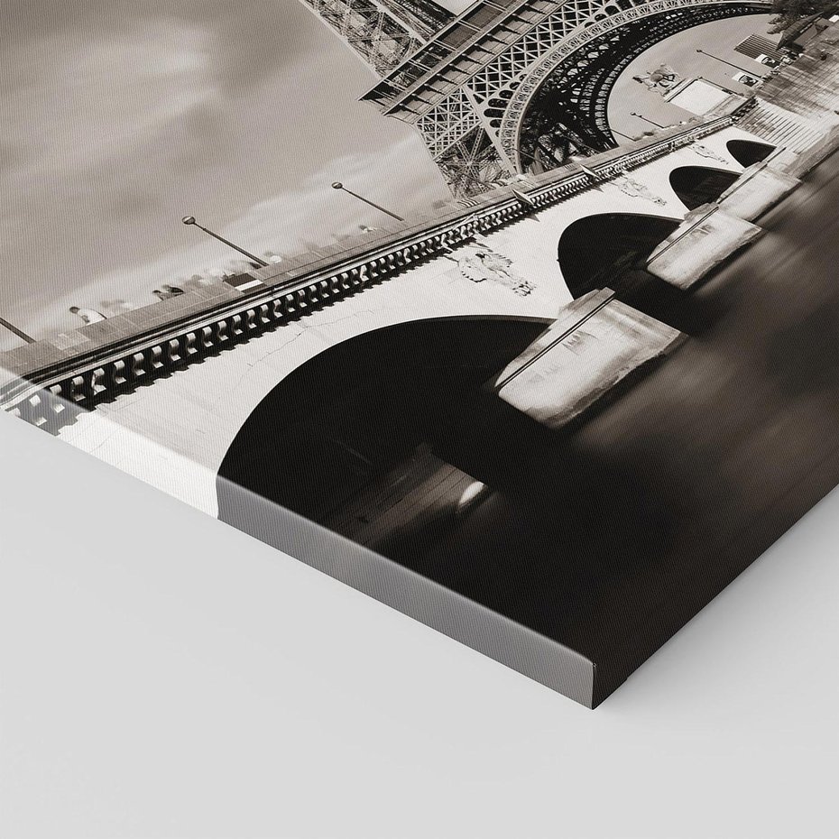 Obraz na płótnie 80x120 - Mgiełka Eiffla - Paryż, Eiffla