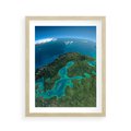 Plakat w ramie 40x50 - Beztroski widok na ocean - widok, ocean - rama drewno