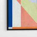 Obraz w ramie 50x70 - Księga Kolorowych Wizji - różne geometryczne formy, koła - rama czarna