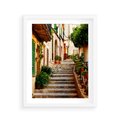 Plakat w ramie 40x50 - Uroczysta perspektywa uliczki - uliczka, perspektywa - rama biała