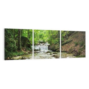 Obraz na płótnie 150x50 - Plączący się strumień - rzeka, strumień