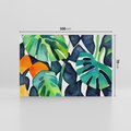 Obraz na płótnie 100x70 - Tropikalne Pragnienia - akwarela, liście tropikalne