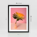 Plakat w ramie 30x40 - Egzotyczna monstera - monstera, liść - rama czarna