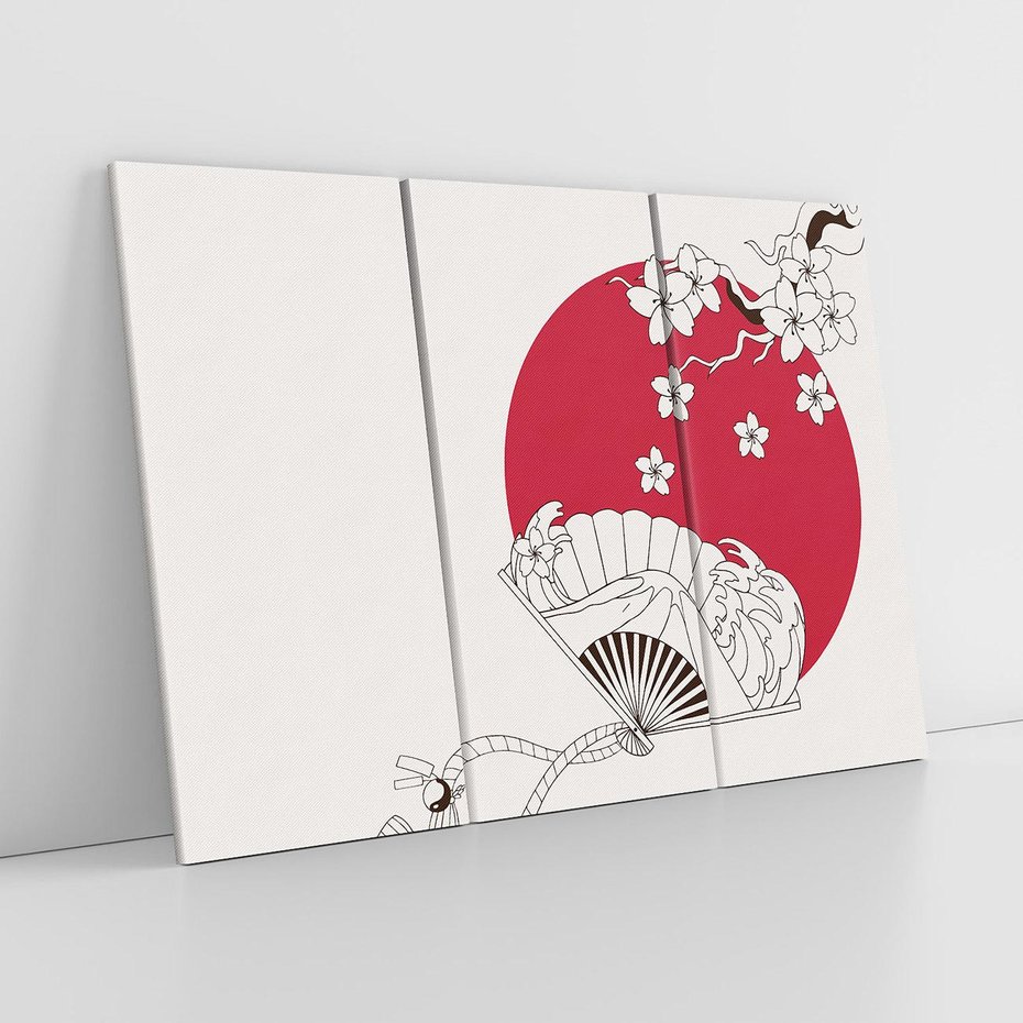 Obraz na płótnie 120x80 - Orientalna Harmonia - japandi, japonia