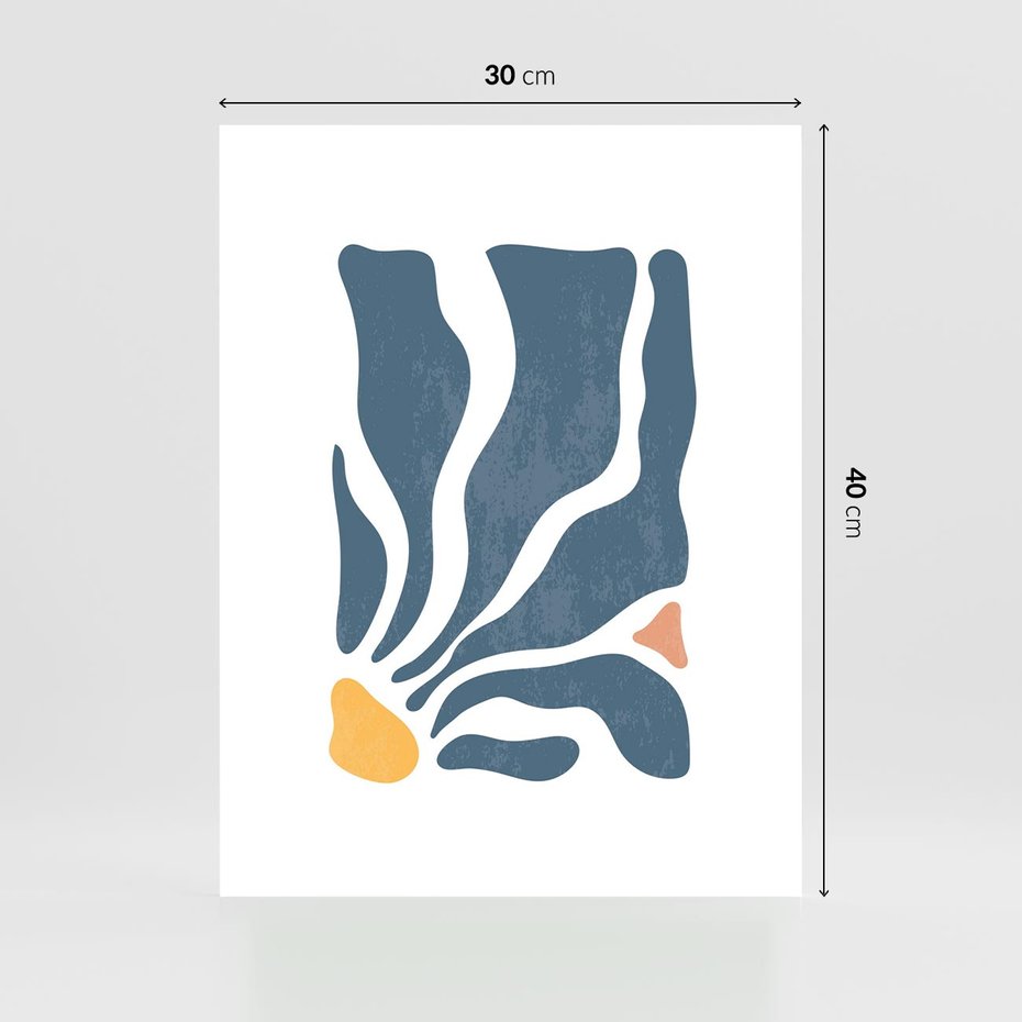 Plakat bez ramy 30x40 - Szkice Kwiatowych Promieni - nowoczesna kwiatowa grafika, styl retro