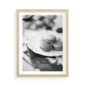 Plakat w ramie 50x70 - Makaroniki w Szarości - czarno biała fotografia, plakat - rama drewno