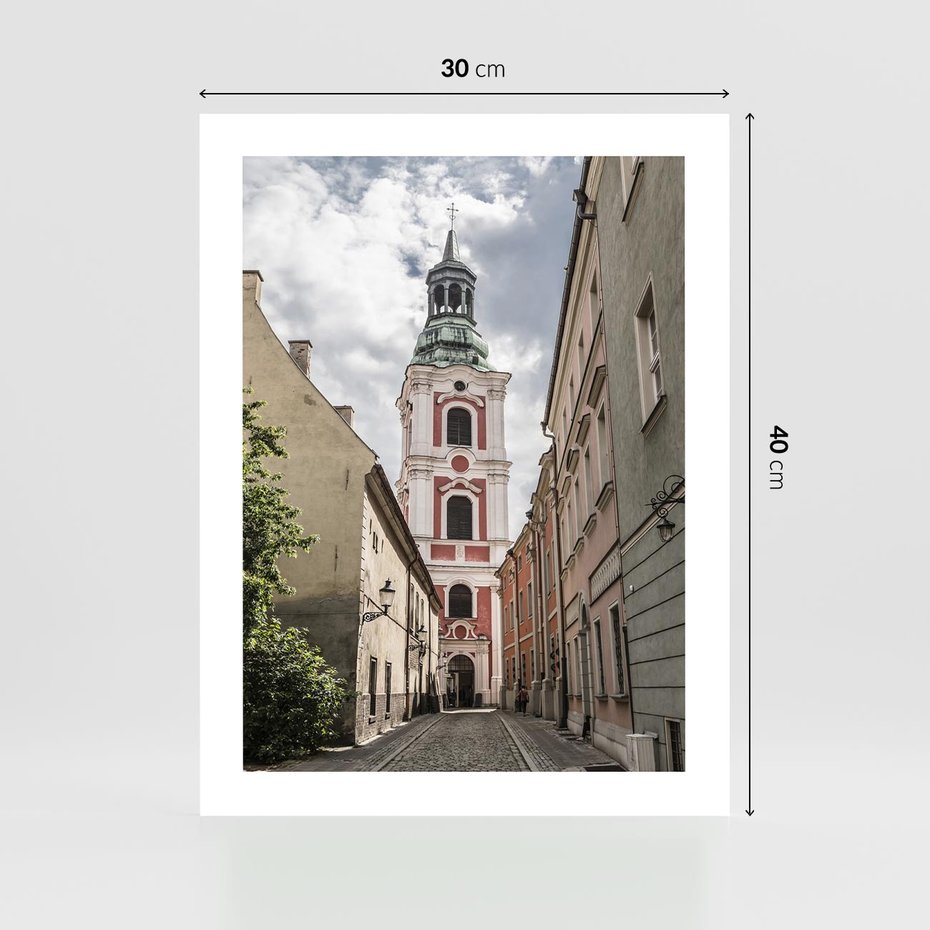 Plakat bez ramy 30x40 - Magia perspektywy uliczki - uliczka, perspektywa