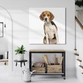 Obraz na płótnie 50x50 - Wierność i radość - pies, piesek