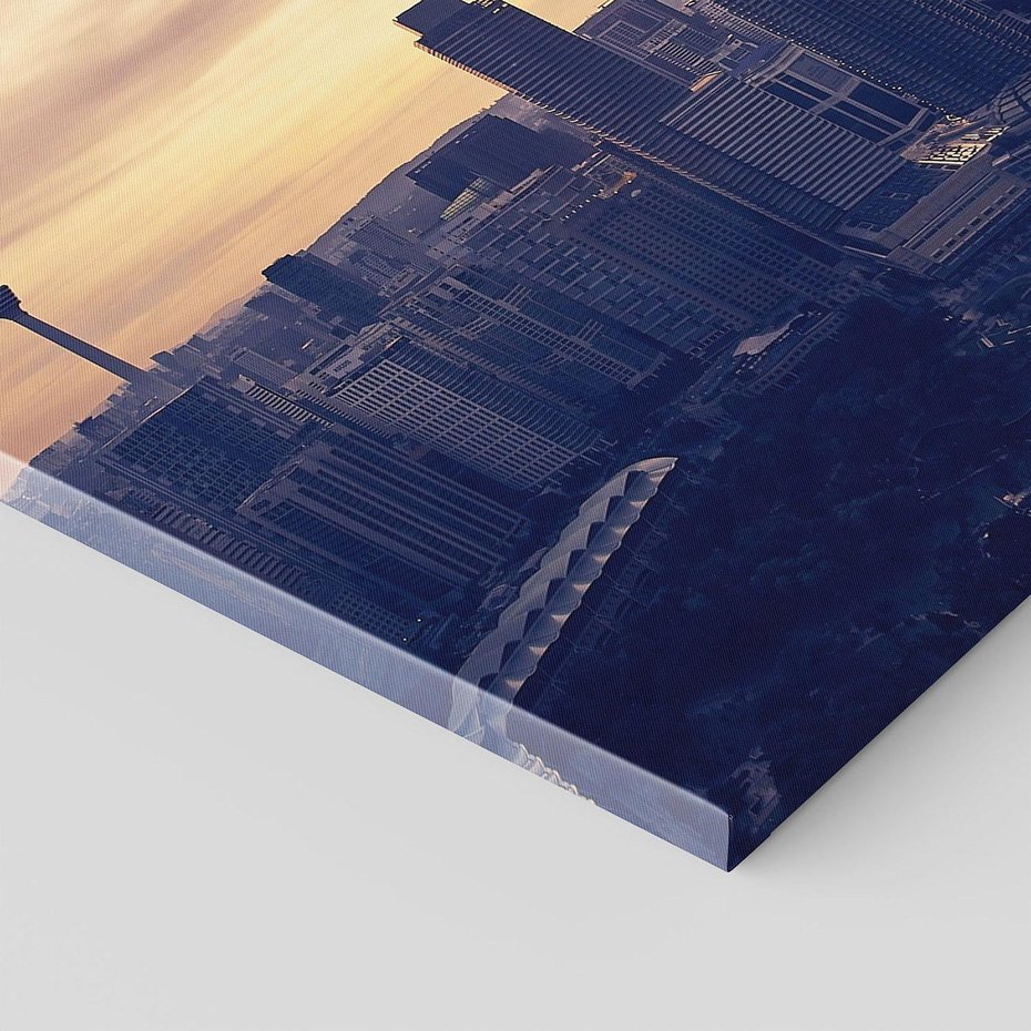 Obraz na płótnie 50x50 - Azja miasto w panoramie - Azja, miasto